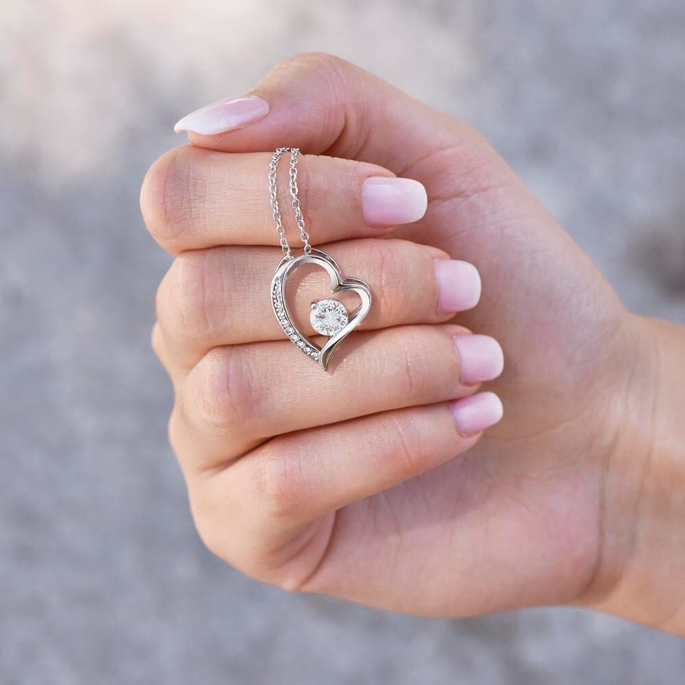 Forever Love Heart Necklace, Gift To Soulmate, Ex Girlfriend, Ex Wife - One Who Got Away