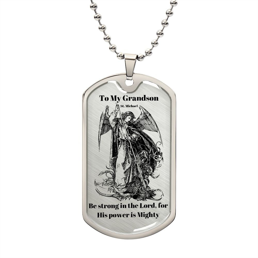 St michael dog tag cheap