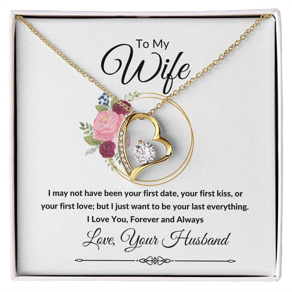 Forever Love Heart Necklace, Gift to Wife, Soulmate - Valentines, Birthday, Christmas, Mothers Day, Anniversary