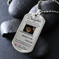 Dog Tag Necklace, GIFT TO DAUGHTER from Dad - Lion Silver or Gold