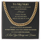 Cuban Link Chain Necklace - To My Man - You Are My Person