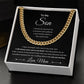 Cuban Link Chain, Gift to Son from Mom - I Closed My Eyes