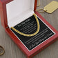Cuban Link Necklace, GIFT FOR MY MAN - I Love you More