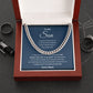 Cuban Link Necklace, GIFT TO SON - A Mand Stands