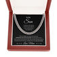 Cuban Link Chain, Gift to Son from Mom - I Closed My Eyes
