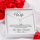 Alluring Beauty Necklace, Gift to Wife from Husband - I Want to Be Your Last - Valentines, Birthday, Christmas, Anniversary