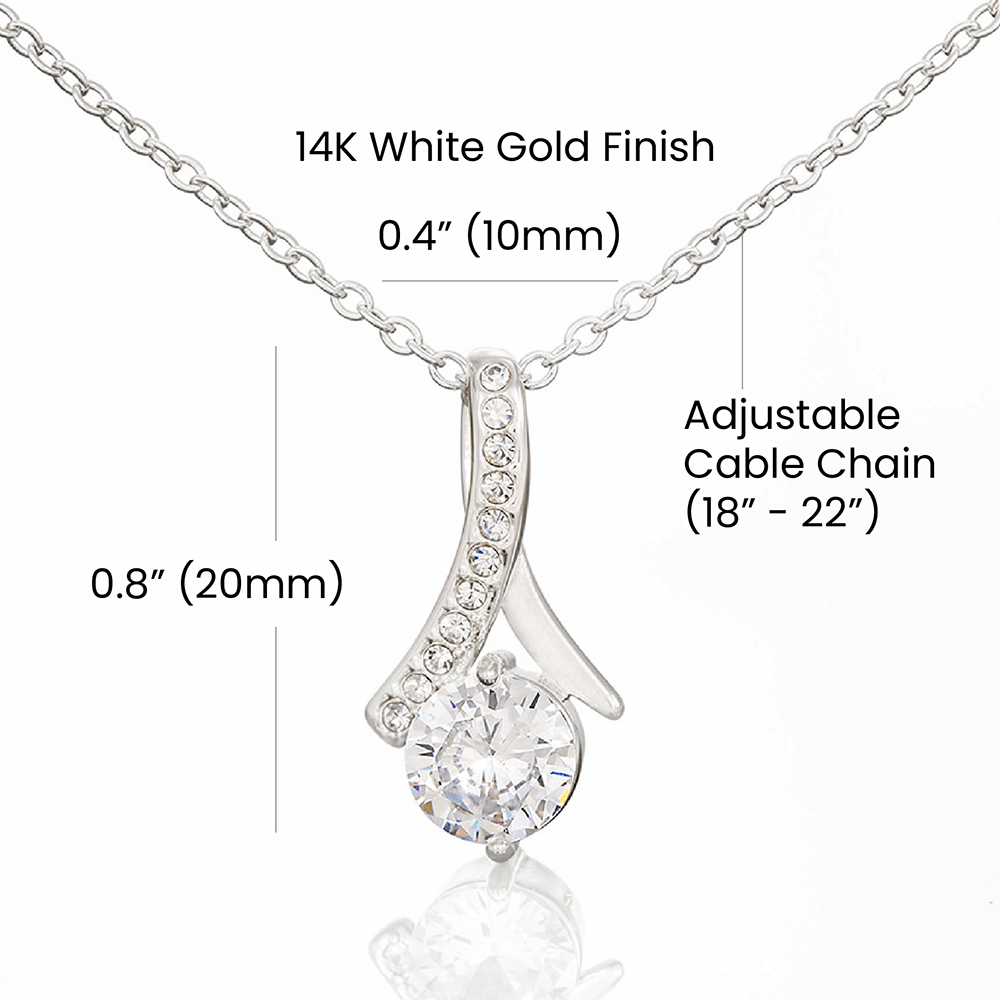 Alluring Beauty Necklace, Gift to Wife from Husband - I Want to Be Your Last - Valentines, Birthday, Christmas, Anniversary