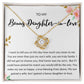 Bonus Daughter in Love Gift, Daughter in Law Necklace - Wedding, Engagement, Birthday, from Mother in Law or Father in Law - Love Knot Necklace