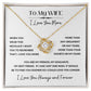 Love Knot Necklace, GIFT TO WIFE - I Love You More