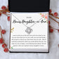 Bonus Daughter in Love Gift, Daughter in Law Necklace - Wedding, Engagement, Birthday, from Mother in Law or Father in Law - Love Knot Necklace