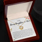 Bonus Daughter in Love Gift, Daughter in Law Necklace - Wedding, Engagement, Birthday, from Mother in Law or Father in Law - Love Knot Necklace