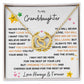 Interlocking Heart Necklace, Gift to Granddaughter from Grandma or Grandpa - Hearts and Stars