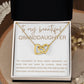 Interlocking Hearts Necklace, Gift to Granddaughter - Connection of Hearts - Birthday, Gradua