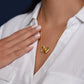 Interlocking Hearts Necklace, Gift to Granddaughter - Connection of Hearts - Birthday, Gradua