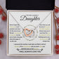 Interlocking Hearts Necklace, Gift to Daughter from Mom or Dad -