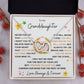 Interlocking Heart Necklace, Gift to Granddaughter from Grandma or Grandpa - Hearts and Stars