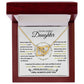 Interlocking Hearts Necklace, Gift to Daughter from Mom or Dad -