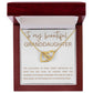 Interlocking Hearts Necklace, Gift to Granddaughter - Connection of Hearts - Birthday, Gradua