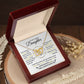Interlocking Hearts Necklace, Gift to Daughter from Mom or Dad -