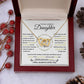 Interlocking Hearts Necklace, Gift to Daughter from Mom or Dad -