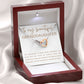 Interlocking Hearts Necklace, Gift to Granddaughter - Connection of Hearts - Birthday, Gradua