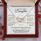 Interlocking Hearts Necklace, Gift to Daughter from Mom or Dad -
