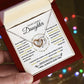 Interlocking Hearts Necklace, Gift to Daughter from Mom or Dad -