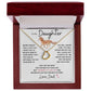 Delicate Heart Necklace, GIFT TO DAUGHTER from Dad - Horse