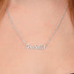 Custom Name Necklace, Gift to Wife - Black - Valentines, Birthday, Anniversary, Christmas