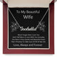 Custom Name Necklace, Gift to Wife - Black - Valentines, Birthday, Anniversary, Christmas