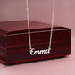 Custom Name Necklace, Gift to Wife - Black - Valentines, Birthday, Anniversary, Christmas