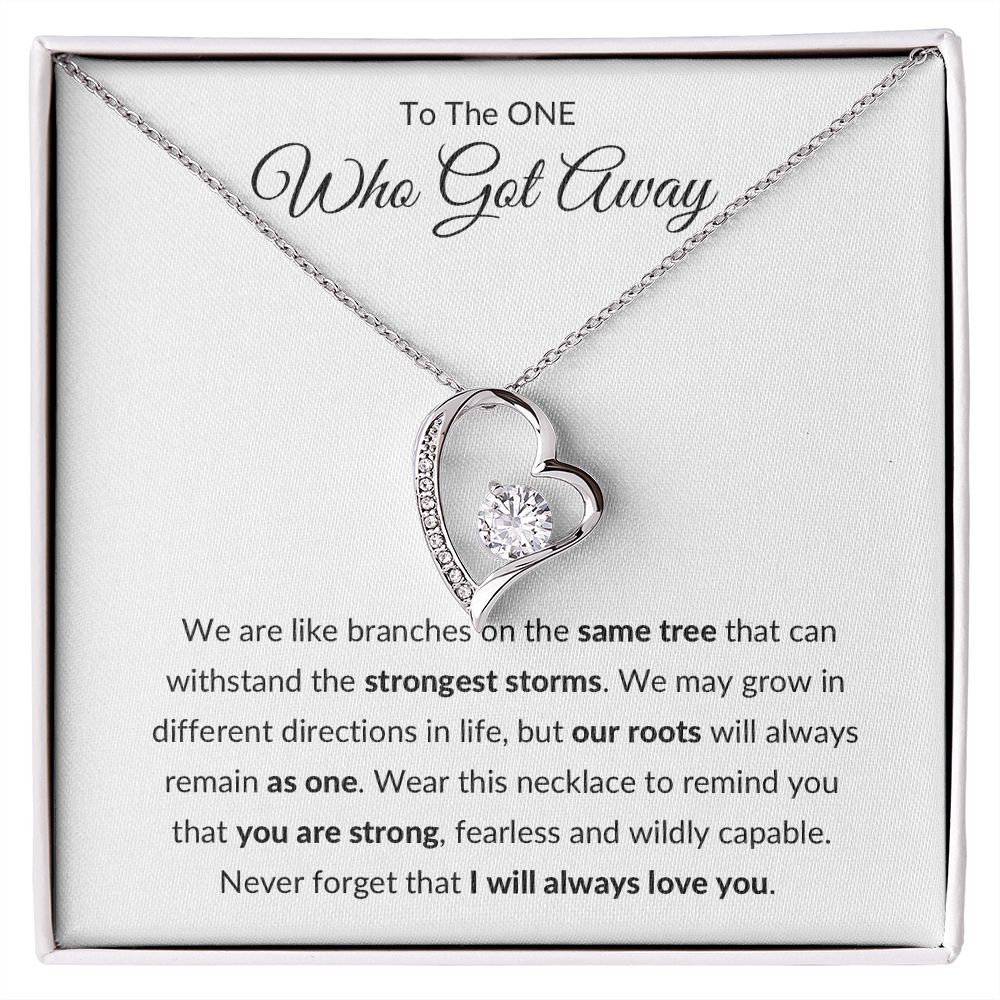 Forever Love Necklace, Gift to Ex Wife, Girlfriend - One Who Got Away Branches of Tree