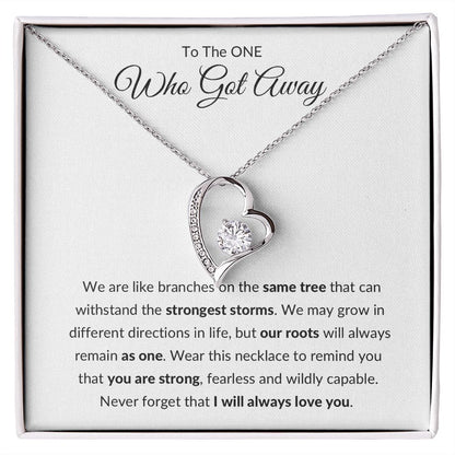 Forever Love Necklace, Gift to Ex Wife, Girlfriend - One Who Got Away Branches of Tree