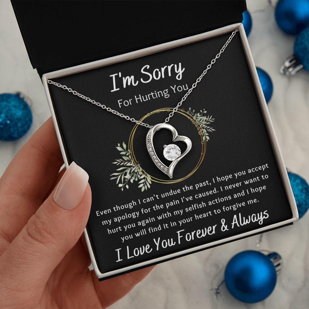 Anavia I'm Sorry, Apology Gift Card Necklace, Apology Gifts for Her, Sorry  Quote Apology Gifts for Wife, Forgiveness Gift for Girlfriend-[Silver Cube,  Blue-Orange Gift Card] - Walmart.com