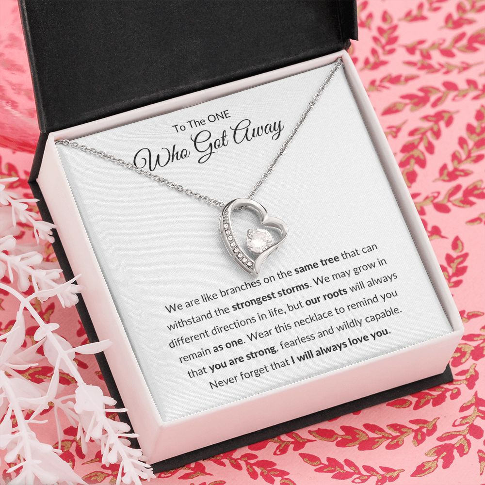 Forever Love Necklace, Gift to Ex Wife, Girlfriend - One Who Got Away Branches of Tree