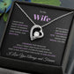 Forever Love Heart Necklace, GIFT TO WIFE - I Love You Purple