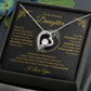 Forever Love Heart Necklace, GIFT TO DAUGHTER from Mom or Dad - I Love You