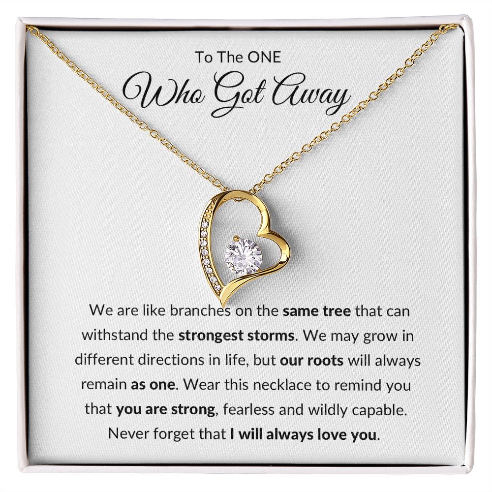 Forever Love Necklace, Gift to Ex Wife, Girlfriend - One Who Got Away Branches of Tree