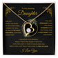 Forever Love Heart Necklace, GIFT TO DAUGHTER from Mom or Dad - I Love You