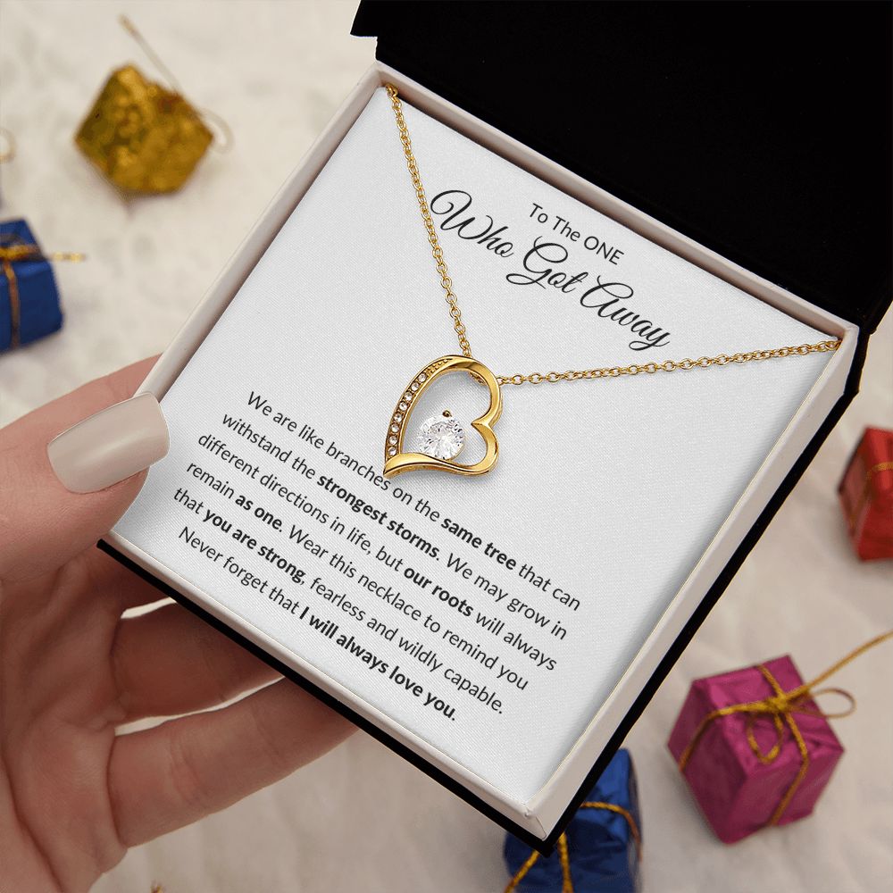 Forever Love Necklace, Gift to Ex Wife, Girlfriend - One Who Got Away Branches of Tree