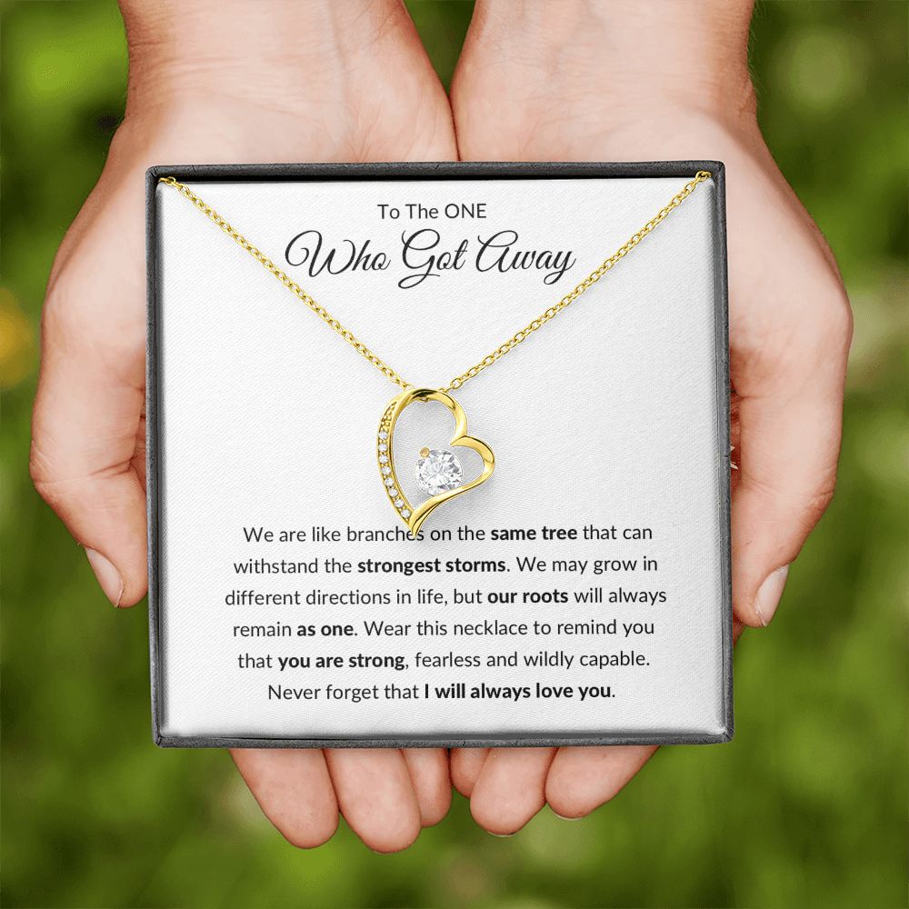 Forever Love Necklace, Gift to Ex Wife, Girlfriend - One Who Got Away Branches of Tree