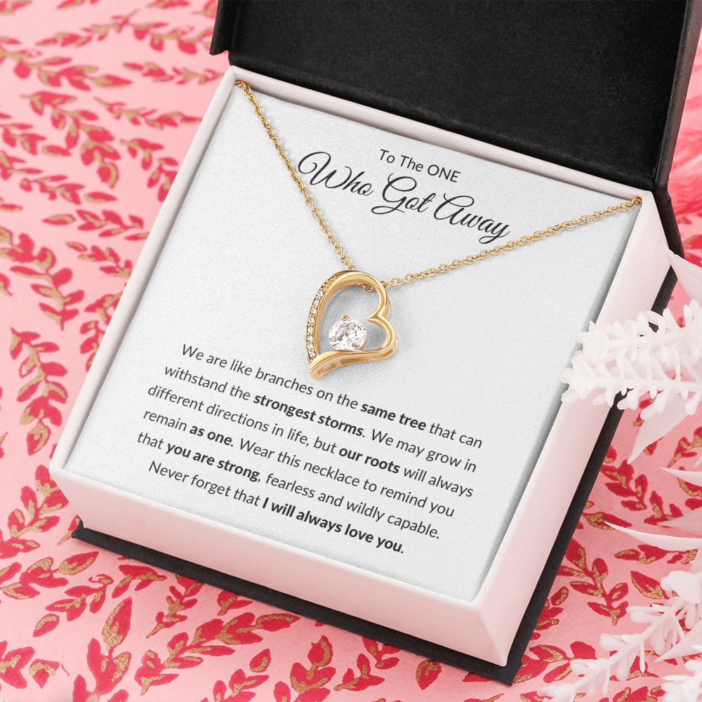 Forever Love Necklace, Gift to Ex Wife, Girlfriend - One Who Got Away Branches of Tree