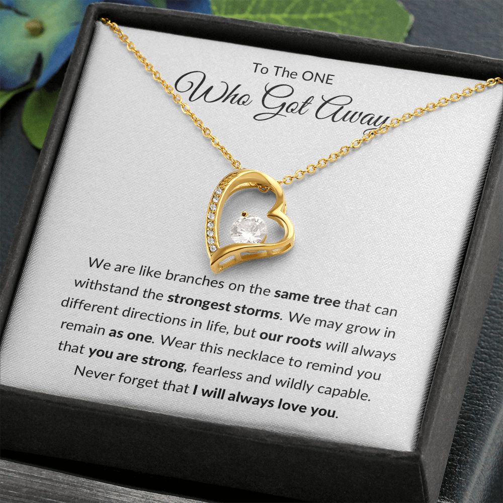 Forever Love Necklace, Gift to Ex Wife, Girlfriend - One Who Got Away Branches of Tree