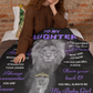 Daughter Lion Blanket Gift, From Dad (Choose Size and Style)